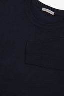 Maglia girocollo basic blu