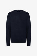 Maglia girocollo basic blu