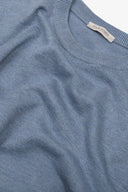 Maglia girocollo basic celeste