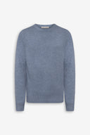 Maglia girocollo basic celeste
