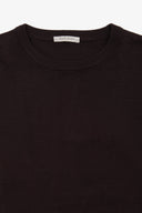 Maglia girocollo basic marrone