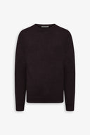 Maglia girocollo basic marrone