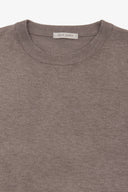 Maglia girocollo basic tortora-Dan John