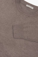 Maglia girocollo basic tortora-Dan John