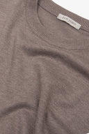 Maglia girocollo basic tortora-Dan John