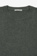 Maglia girocollo basic verde-Dan John