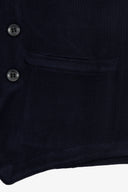 Gilet doppiopetto in maglia blu-Dan John