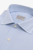 Camicia micro righe azzurra
