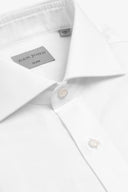Camicia piquet bianca slim