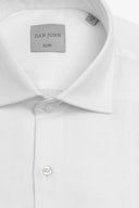 Camicia "la Picoco" operata bianca slim-Dan John