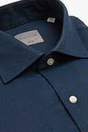 Camicia "la Picoco" operata blu slim