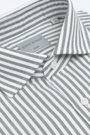 Camicia a righe operata grigia slim