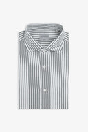 Camicia a righe operata grigia slim-Dan John