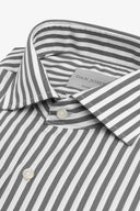 Camicia a righe medie grigia slim