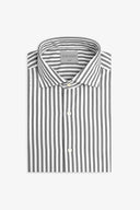 Camicia a righe medie grigia slim