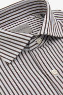 Camicia a righe moro slim