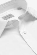 Camicia stretch unita bianca slim