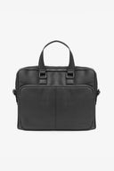 Borsa 24h in saffiano nera