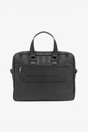 Borsa 24h in saffiano nera