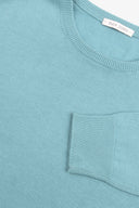 Maglia girocollo cotone turchese-Dan John