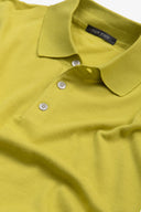Polo in maglia lime