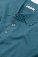 Polo in maglia petrolio-Dan John