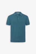 Polo in maglia petrolio-Dan John