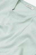 T-shirt in maglia salvia