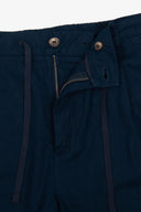 Bermuda misto lino navy