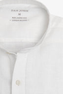 Camicia coreana misto lino bianca-Dan John