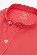 Camicia coreana misto lino corallo-Dan John