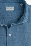Camicia denim chiaro fiammato slim-Dan John