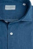 Camicia denim scuro slim-Dan John