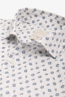 Camicia fantasia fiore all over celeste-Dan John