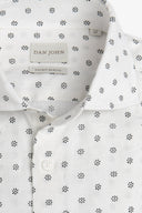 Camicia fantasia fiore bianca-Dan John