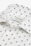 Camicia fantasia fiore bianca-Dan John