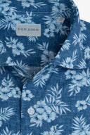 Camicia floreale denim slim-Dan John