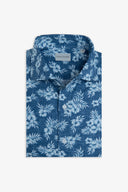 Camicia floreale denim slim-Dan John