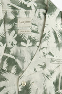Camicia hawaiana floreale salvia