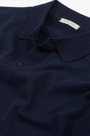 Camicia in maglia maniche corte navy-Dan John