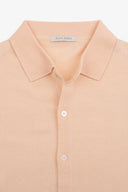 Camicia in maglia maniche corte pesca