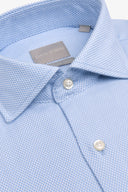 Camicia "la Picoco" operata celeste-Dan John
