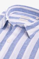Camicia misto lino a righe larghe avion-Dan John