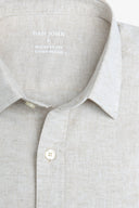 Camicia misto lino beige-Dan John