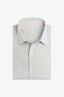 Camicia misto lino beige-Dan John
