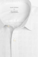 Camicia misto lino bianco-Dan John