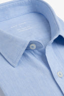 Camicia misto lino celeste-Dan John