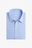 Camicia misto lino celeste-Dan John