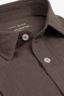Camicia misto lino tortora-Dan John