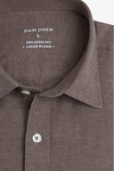 Camicia misto lino tortora-Dan John